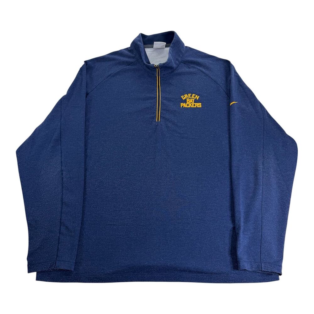 Nike Green Bay Packers 1/4 Zip Pullover Men's 3XL NFL Football Sweatshirt